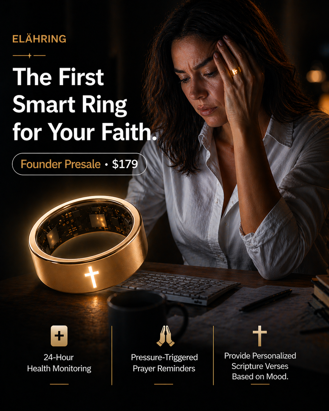Elah ring - Stay close to God