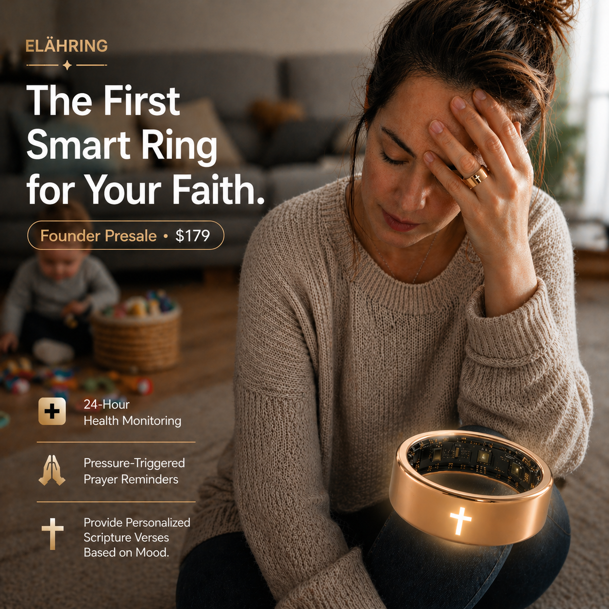 Elah ring - Stay close to God