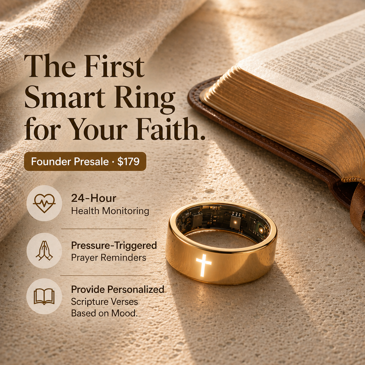 Elah ring - Stay close to God